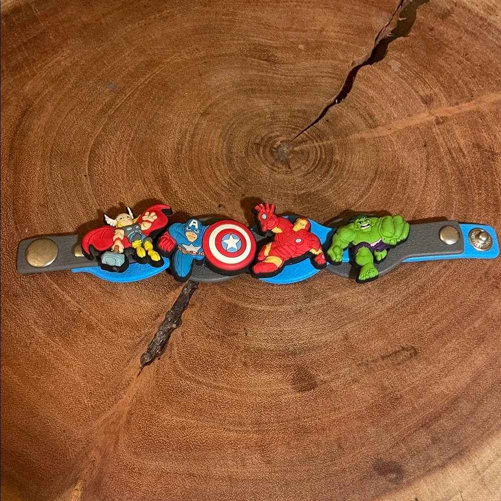 Crocs Marvel Avengers Jibbitz Bracelet Thor Hulk Iron Man Captain America